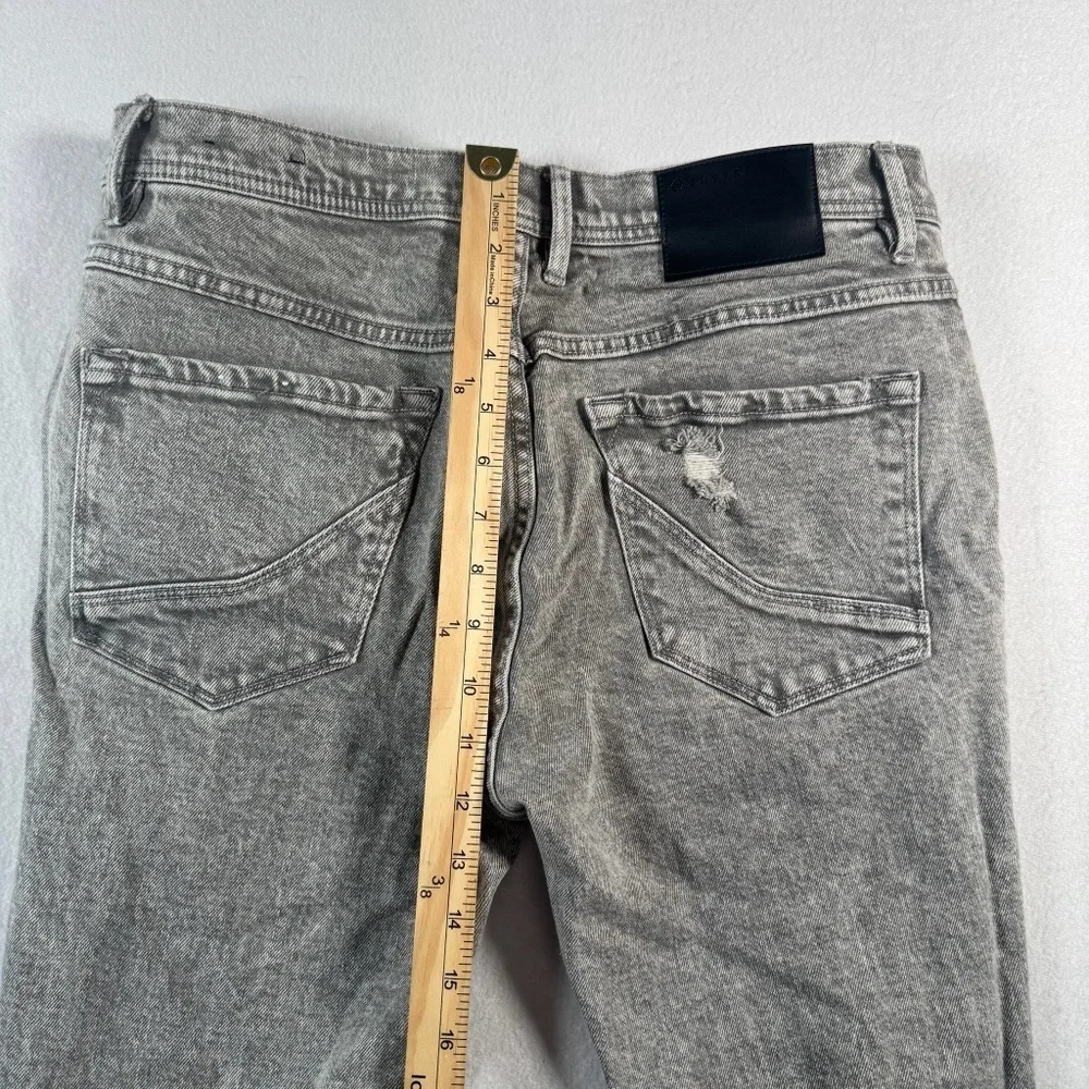 Empyre Jeans Mens 32 Gray Skinny Verge Mid Rise Stretch Distressed
